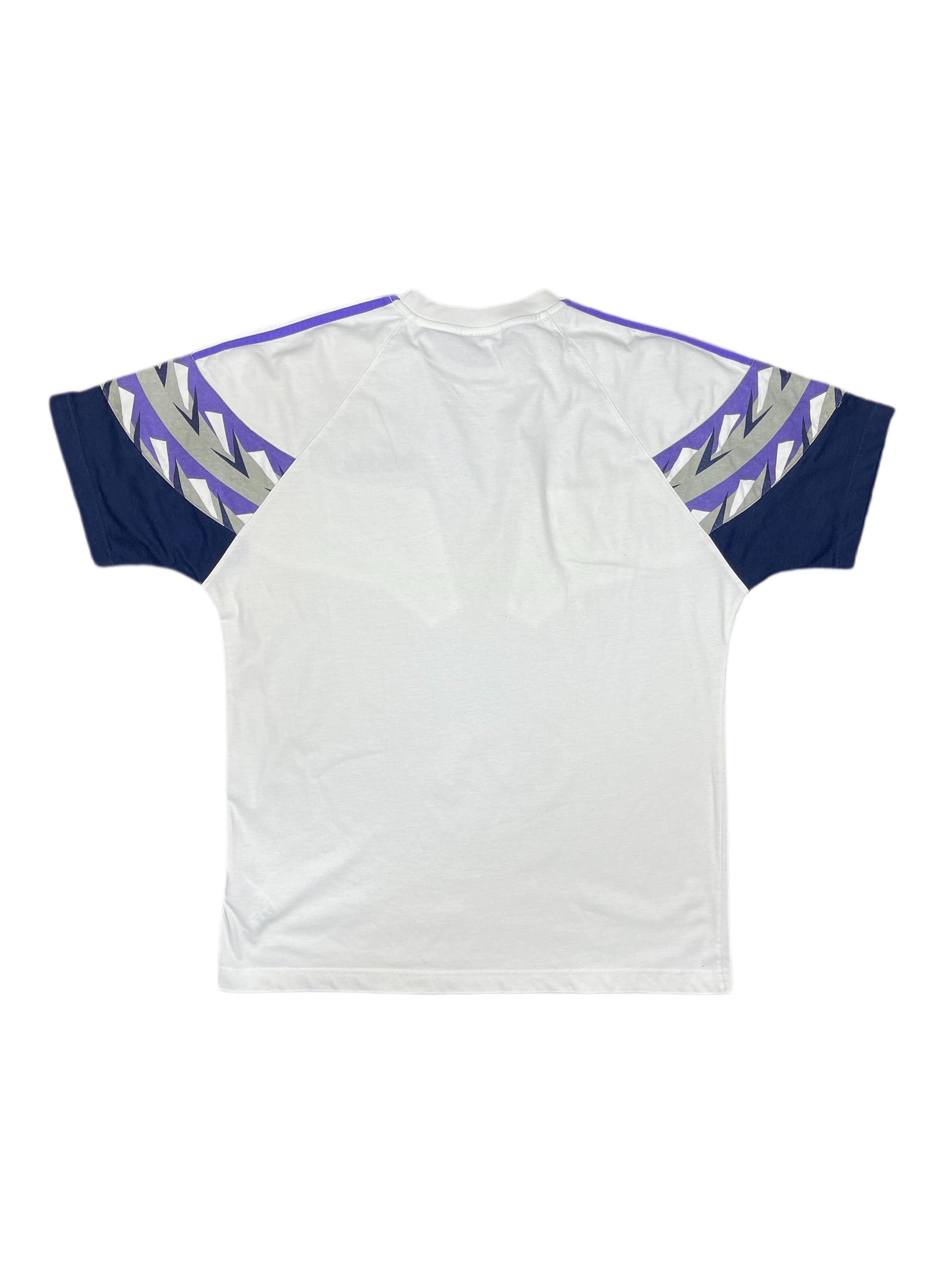 Vintage Adidas T-Shirt White Purple - L