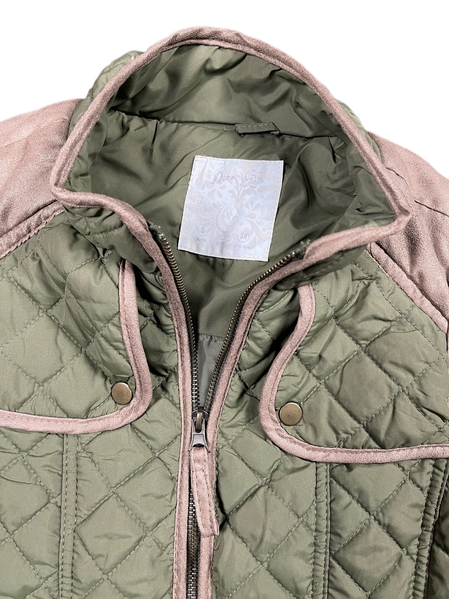 Y2k Denim Co. Vest Olive Green - XS