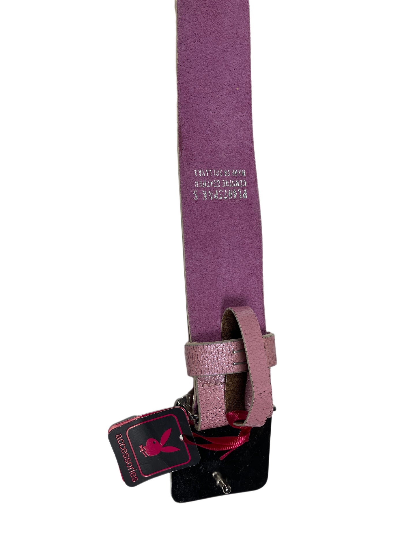Y2k Playboy Leather Pink Poke In Belt 2004