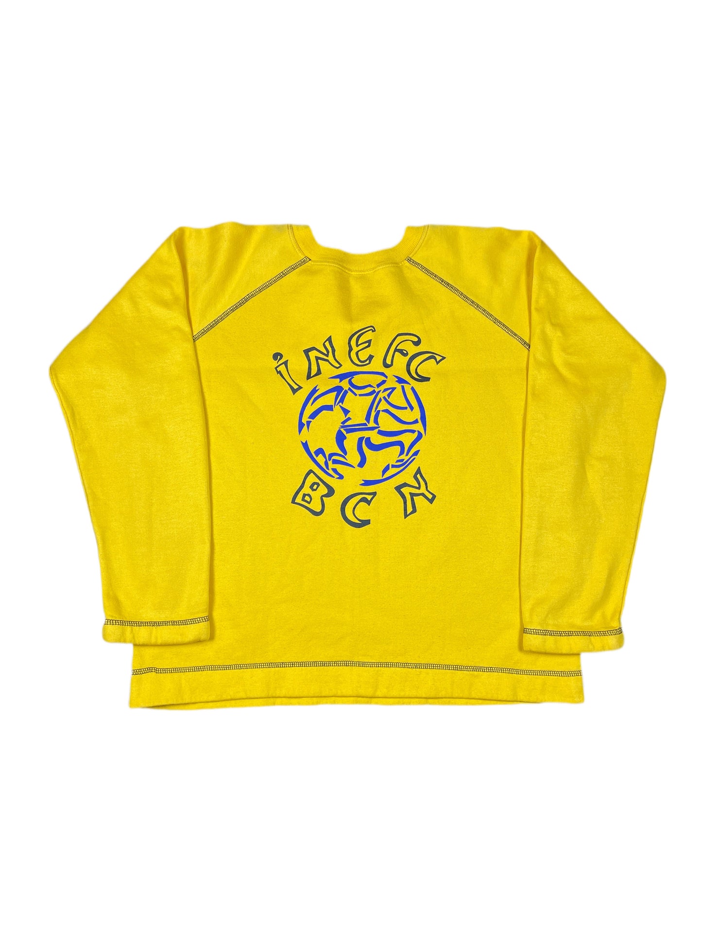 Vintage INEFC Barcelona Sweatshirt Yellow S/M