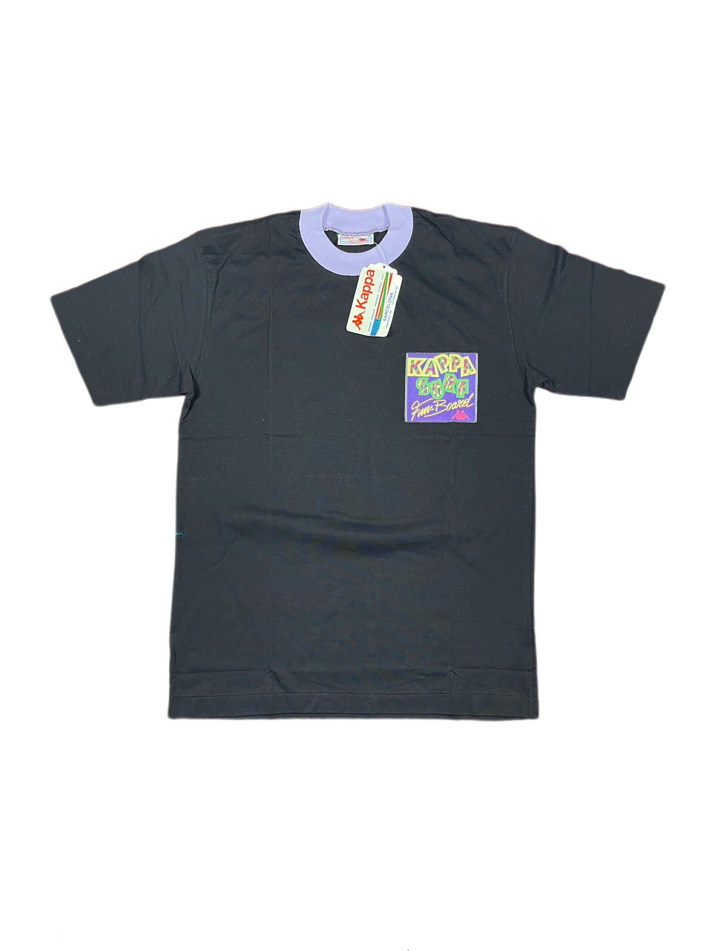 Vintage Kappa Olympia 1992 Barcelona T-Shirt Kappa Surf Black Purple - S