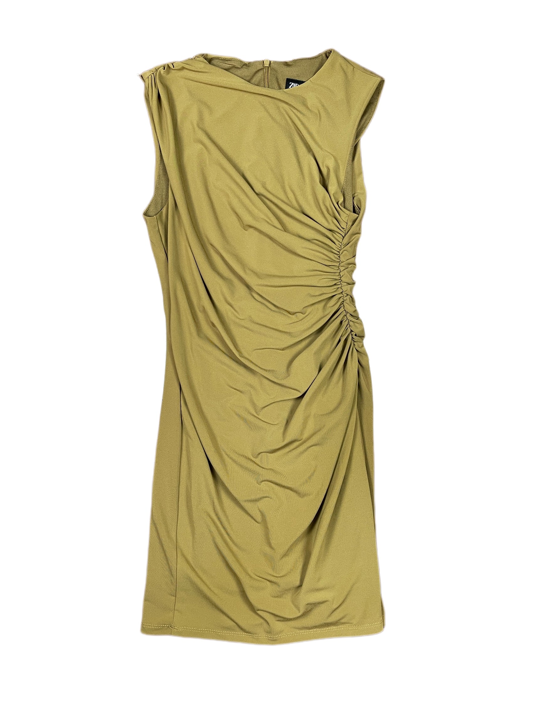 Zara Sleeveless Dress Khaki - S