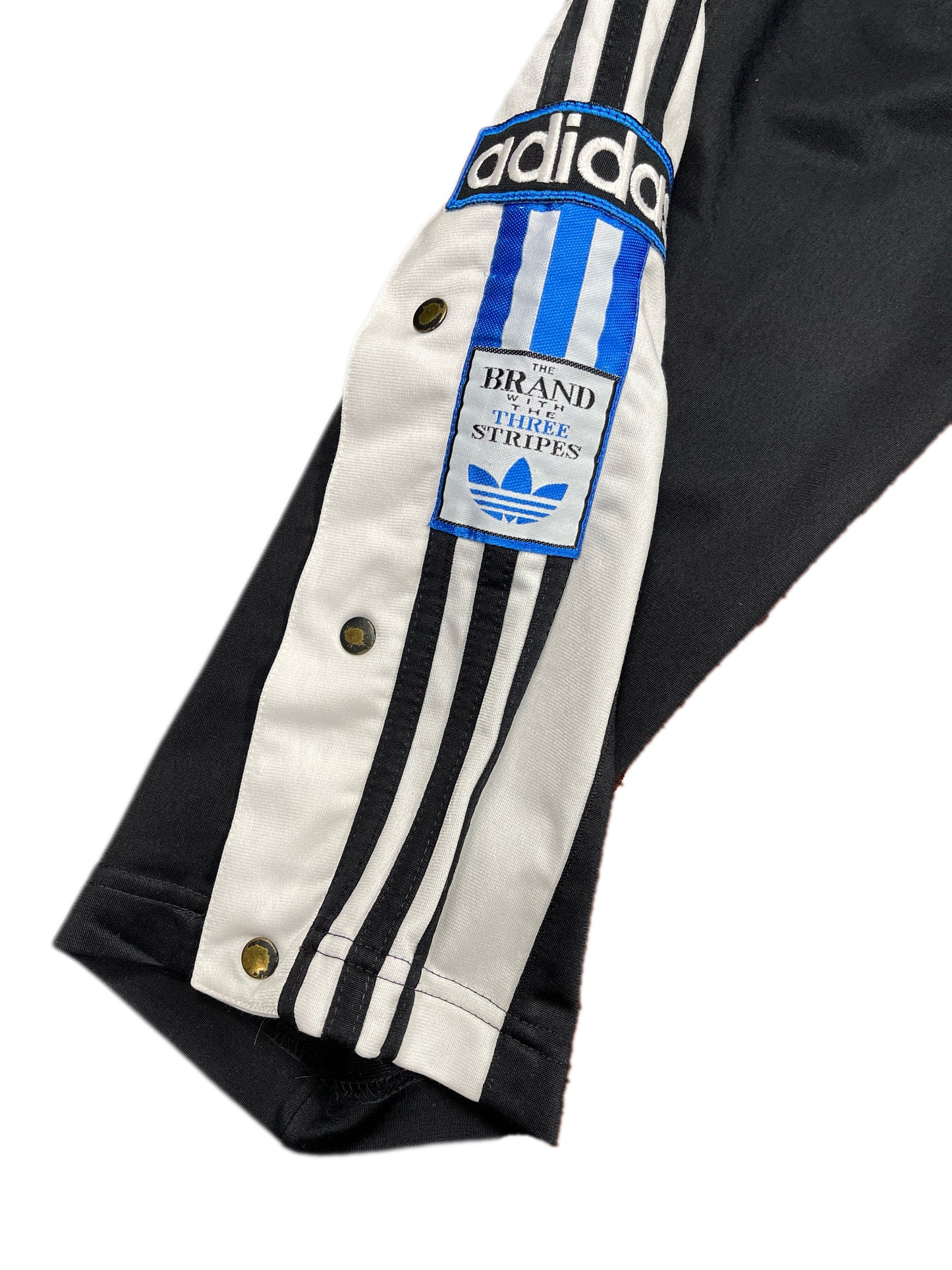 Vintage Adidas 1990s Sport Pants Black Blue - S/M