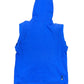 Vintage Nike Hoops 2000s Sleeveless Hoodie Blue - M