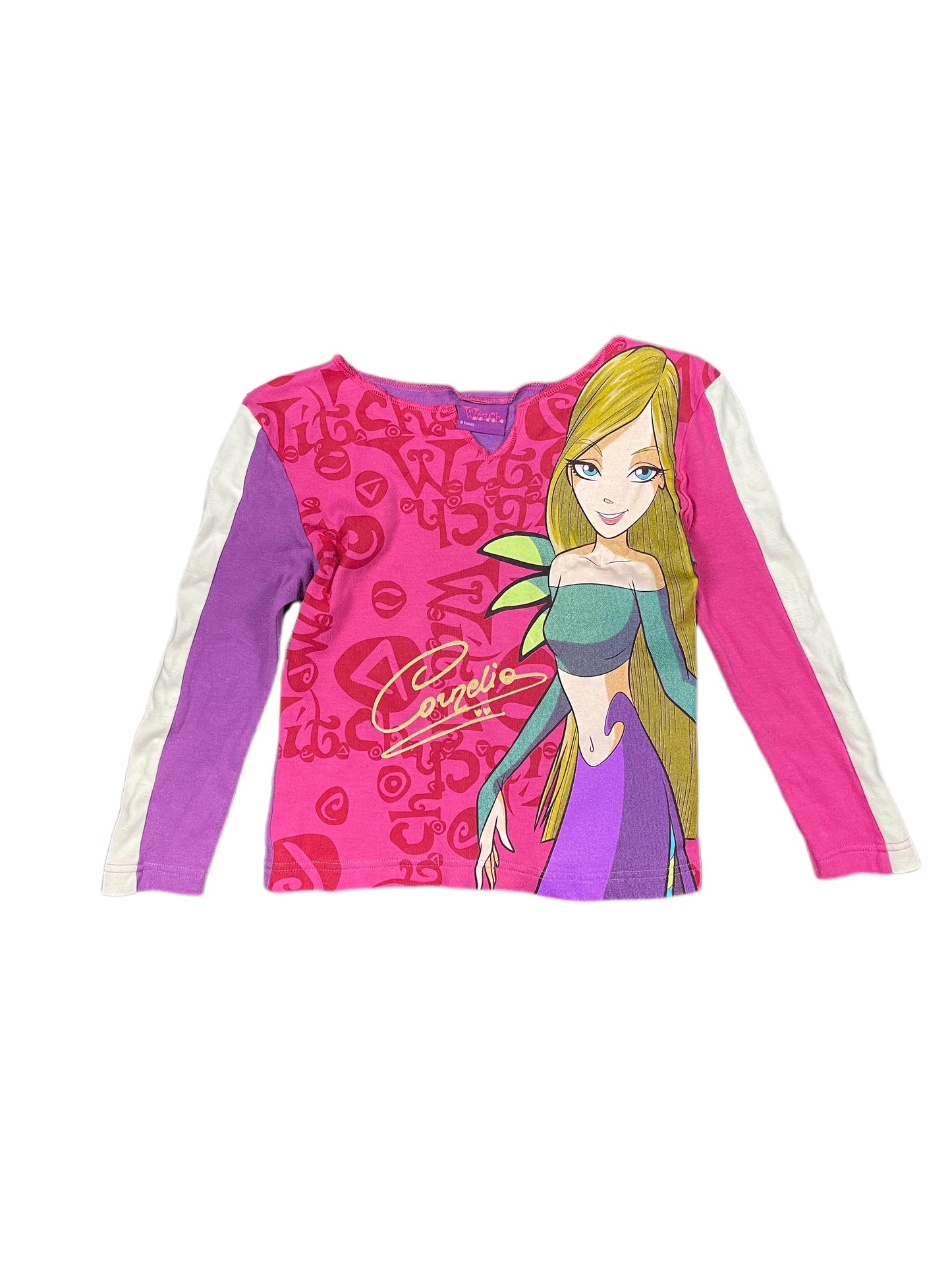 Y2k Witch Cornelia Disney Long Sleeve Top Pink - S