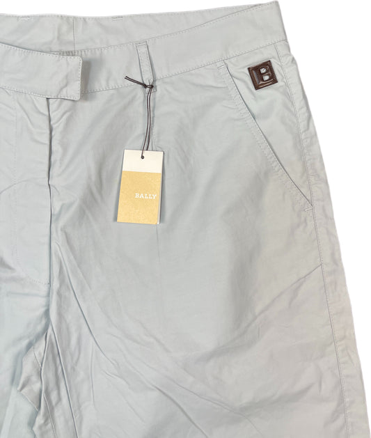 Bally Bermuda Shorts Light Blue Cotton Blend L