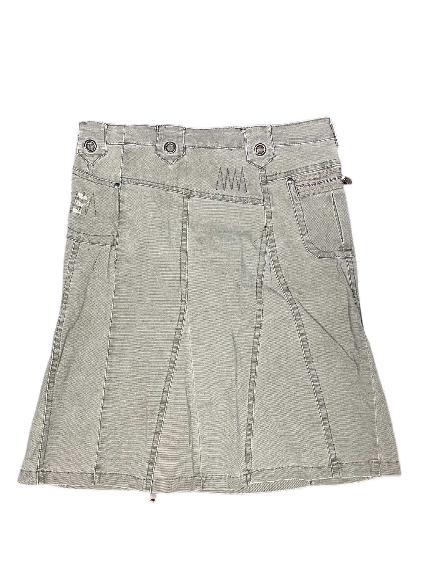 Y2k Gallop Skirt Khaki - XL
