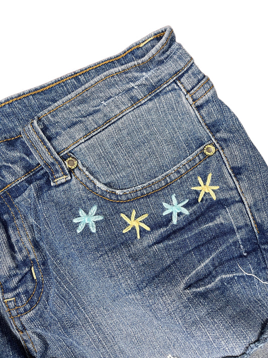 Y2k Denim Shorts Blue - M