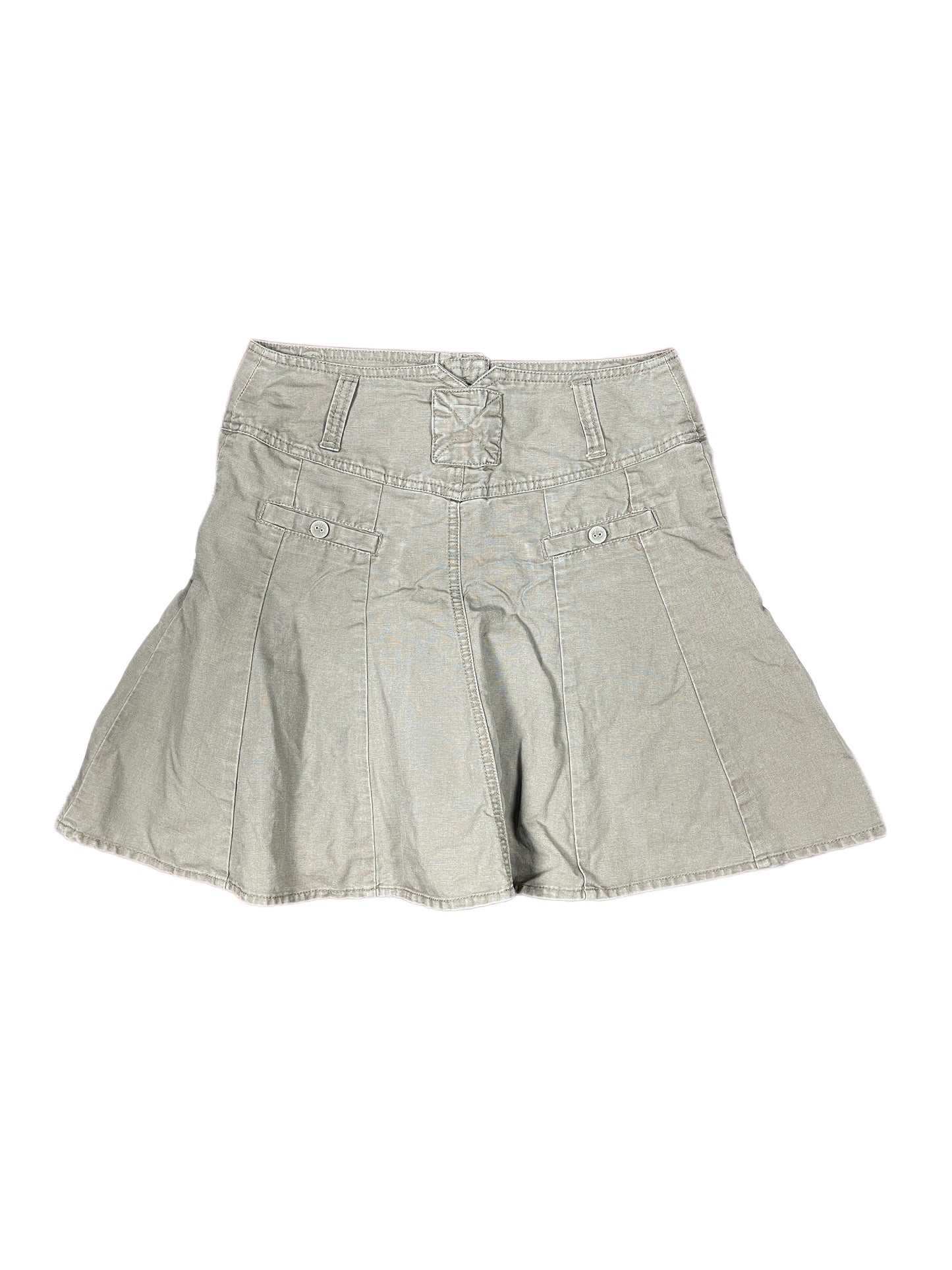 Y2k Camaieu Skirt Brown - S