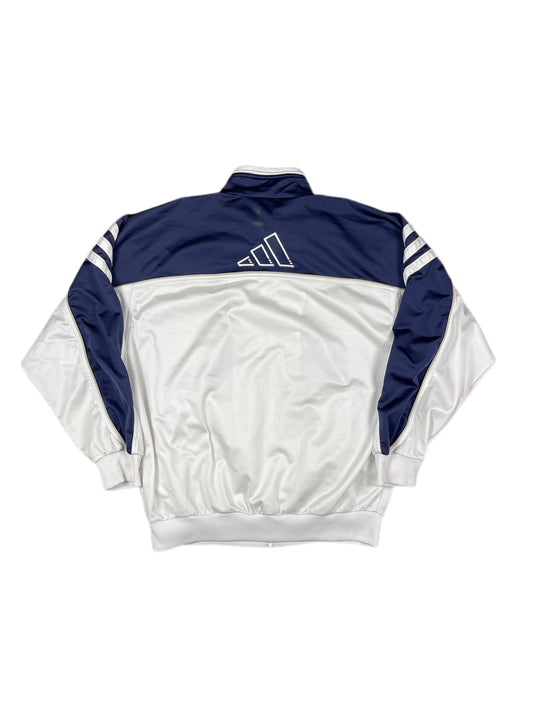 Vintage Adidas Sports Jacket Blue Silver - L