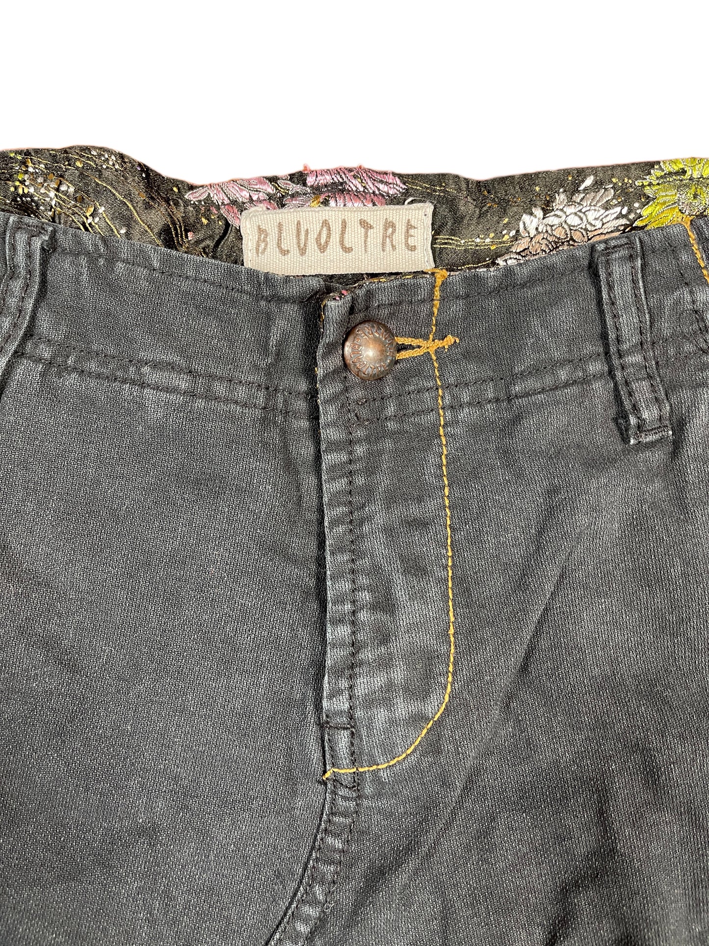 Y2k Bluoltre Denim Skirt Blue - S