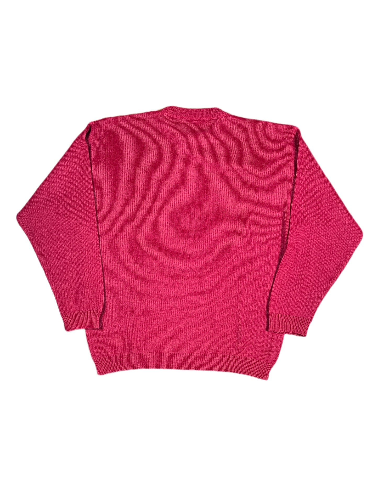 Vintage Michel Sport Knitted Sweatshirt Red - M/L