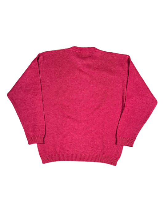 Vintage Michel Sport Knitted Sweatshirt Red - M/L