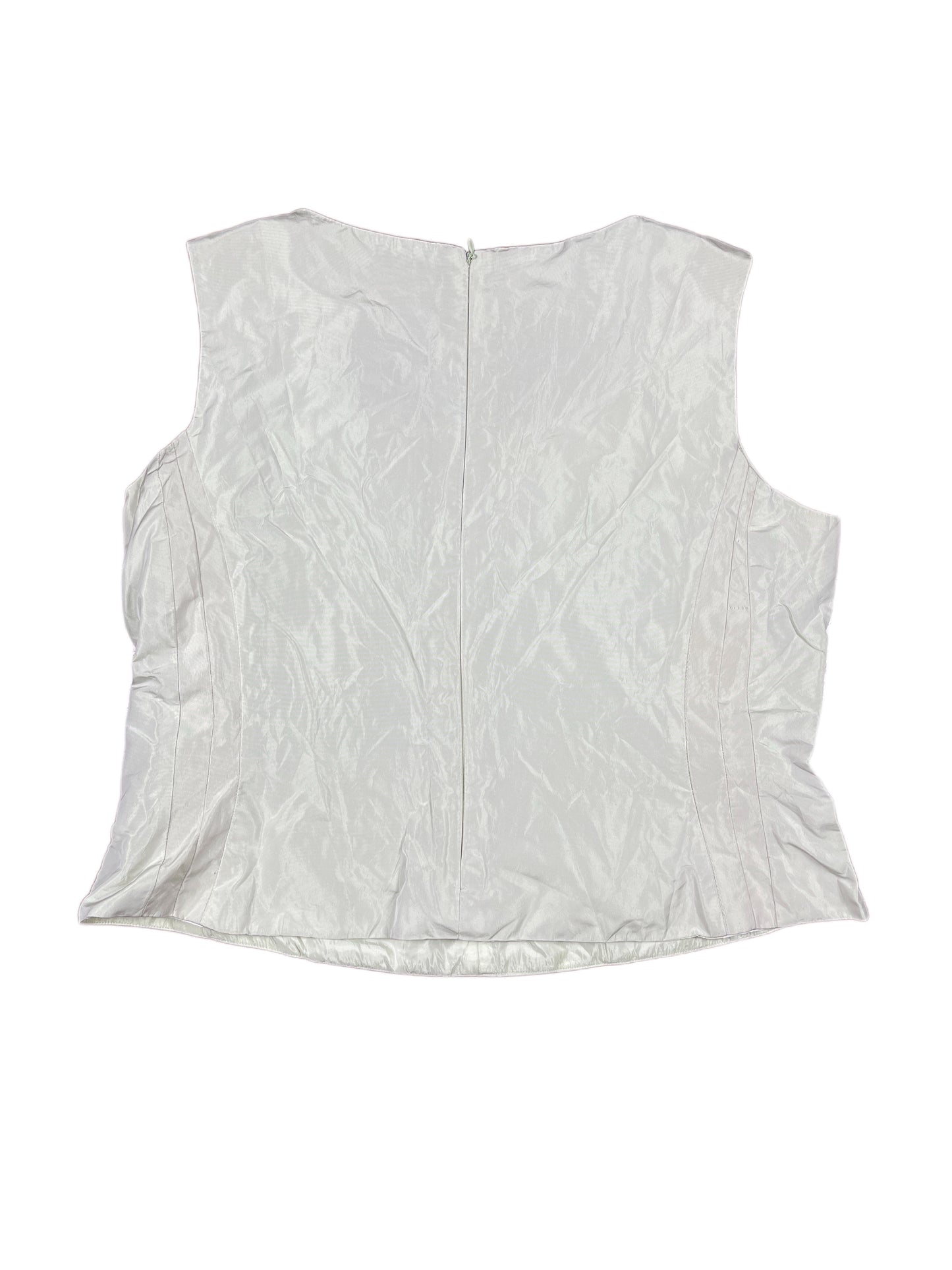 Vintage Maria Jose Ferrera Sleeveless Top White Bluish - XXL