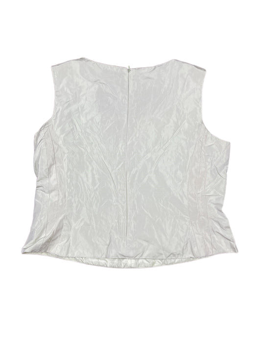Vintage Maria Jose Ferrera Sleeveless Top White Bluish - XXL