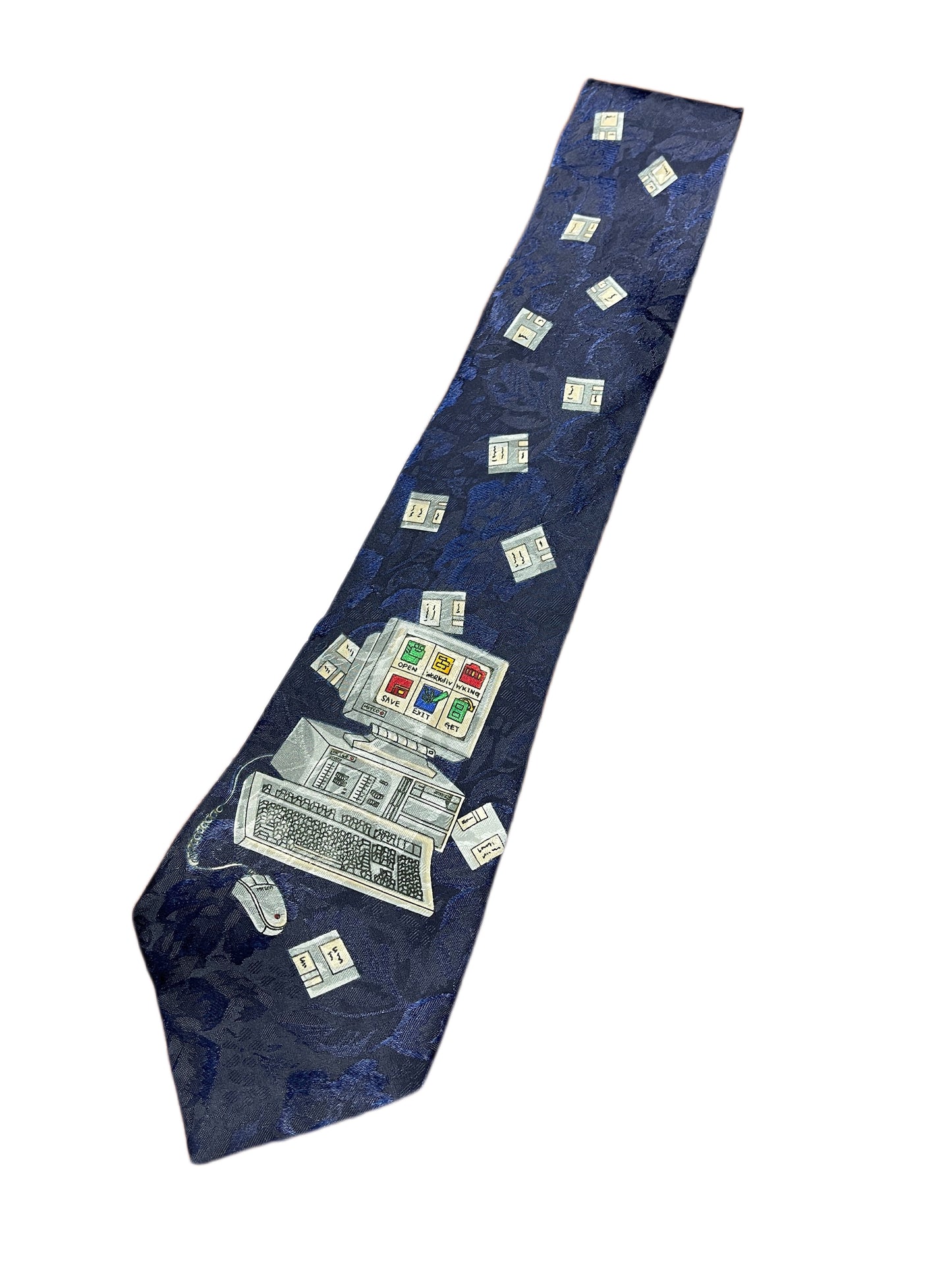 Vintage Baron Computer Tie Navy