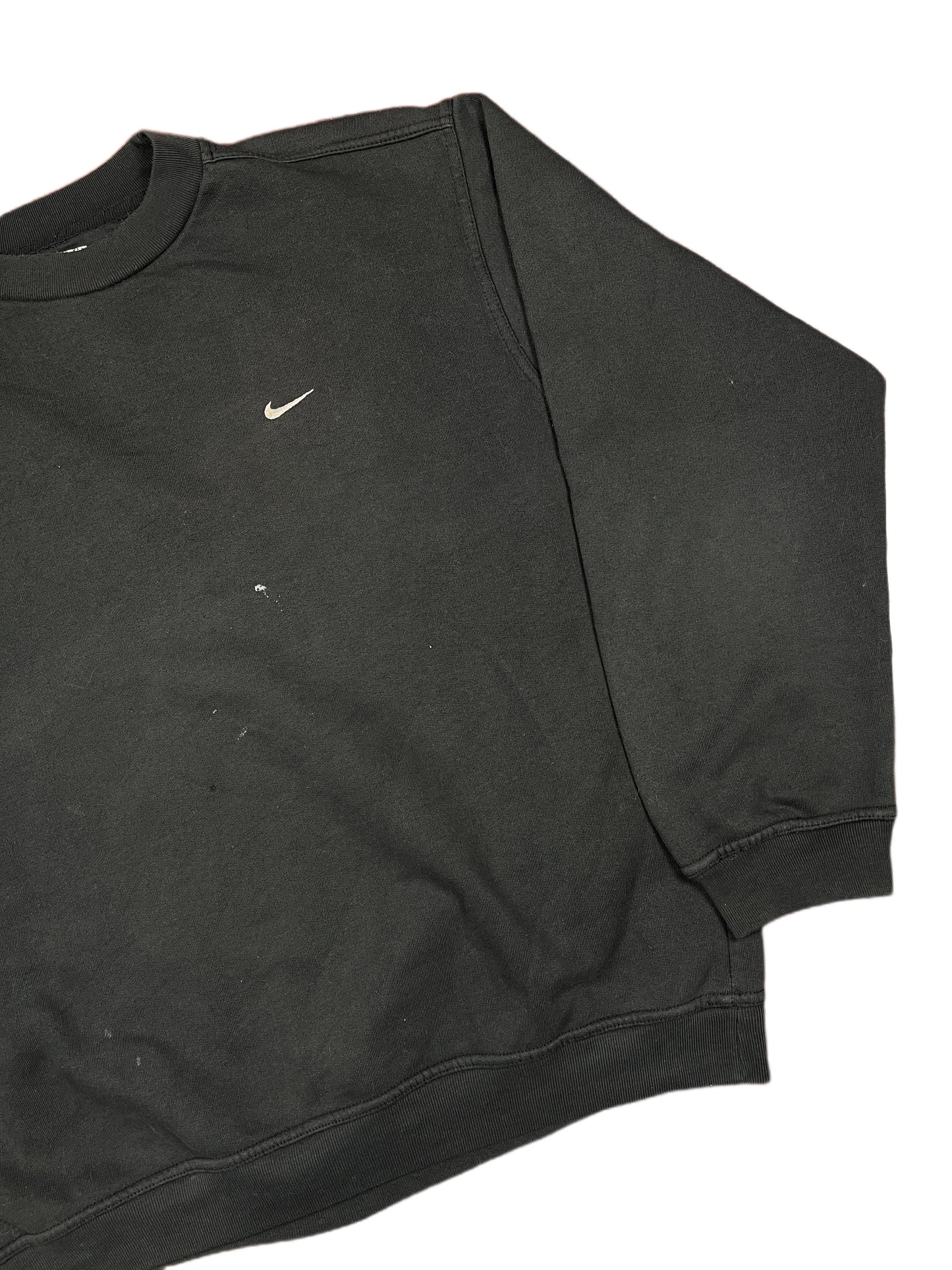 Y2k Nike Sweatshirt Black - M