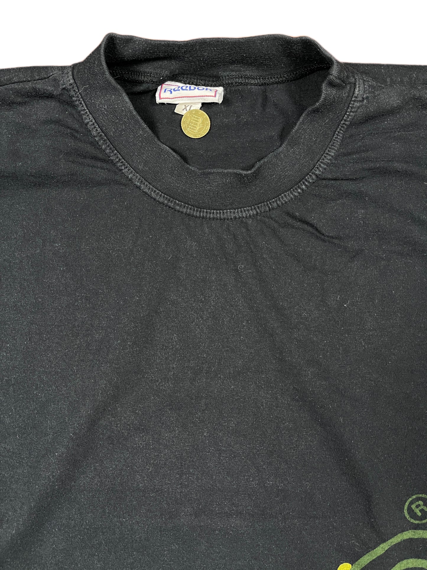 Vintage Reebok Blacktop Basketball 1990s T-Shirt Black - XL