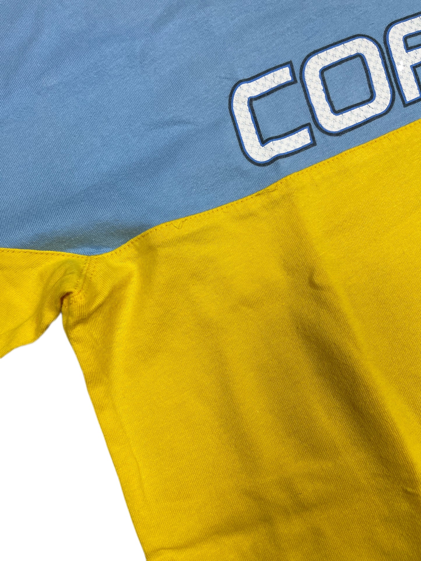 Y2k 2000s Nike Cor72z t-Shirt Yellow Blue M