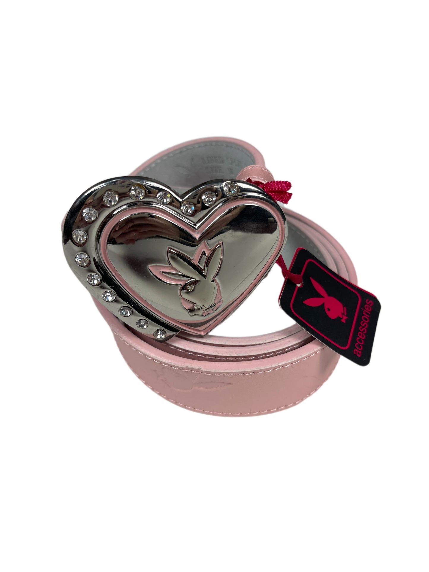 Y2k Playboy Leather Plug Belt Rose 2004