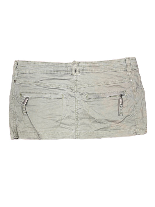 Y2k Trf Low Waist Mini Skirt Khaki - L