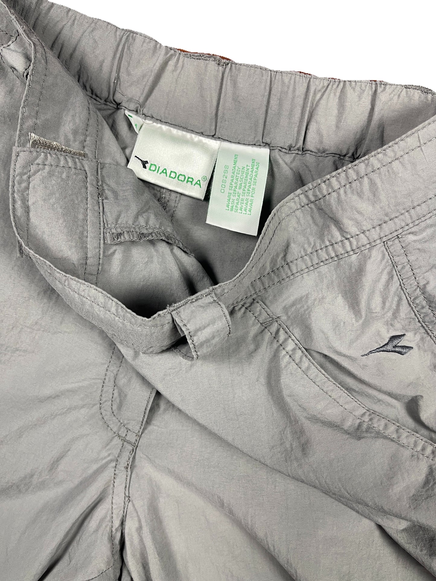Y2k Diadora Capri Sport Pants Gray - M