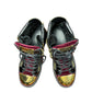 Giuseppe Zanotti Velvet Boot Trainer Black Bordeaux Gold - 37