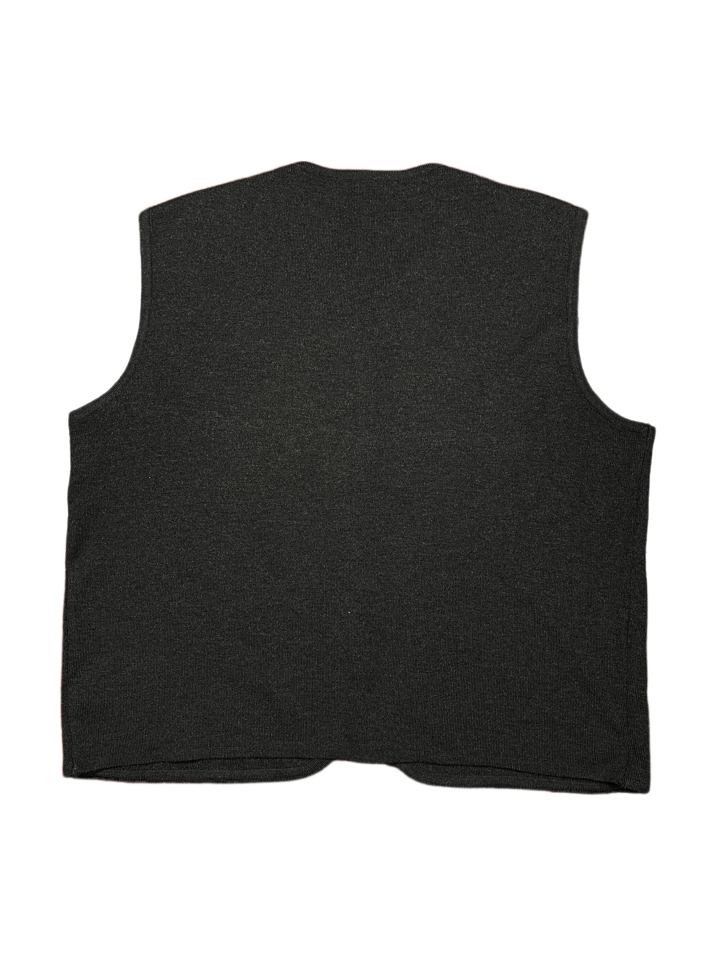 Vintage Knitted Vest Black - XXL