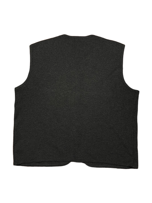 Vintage Knitted Vest Black - XXL