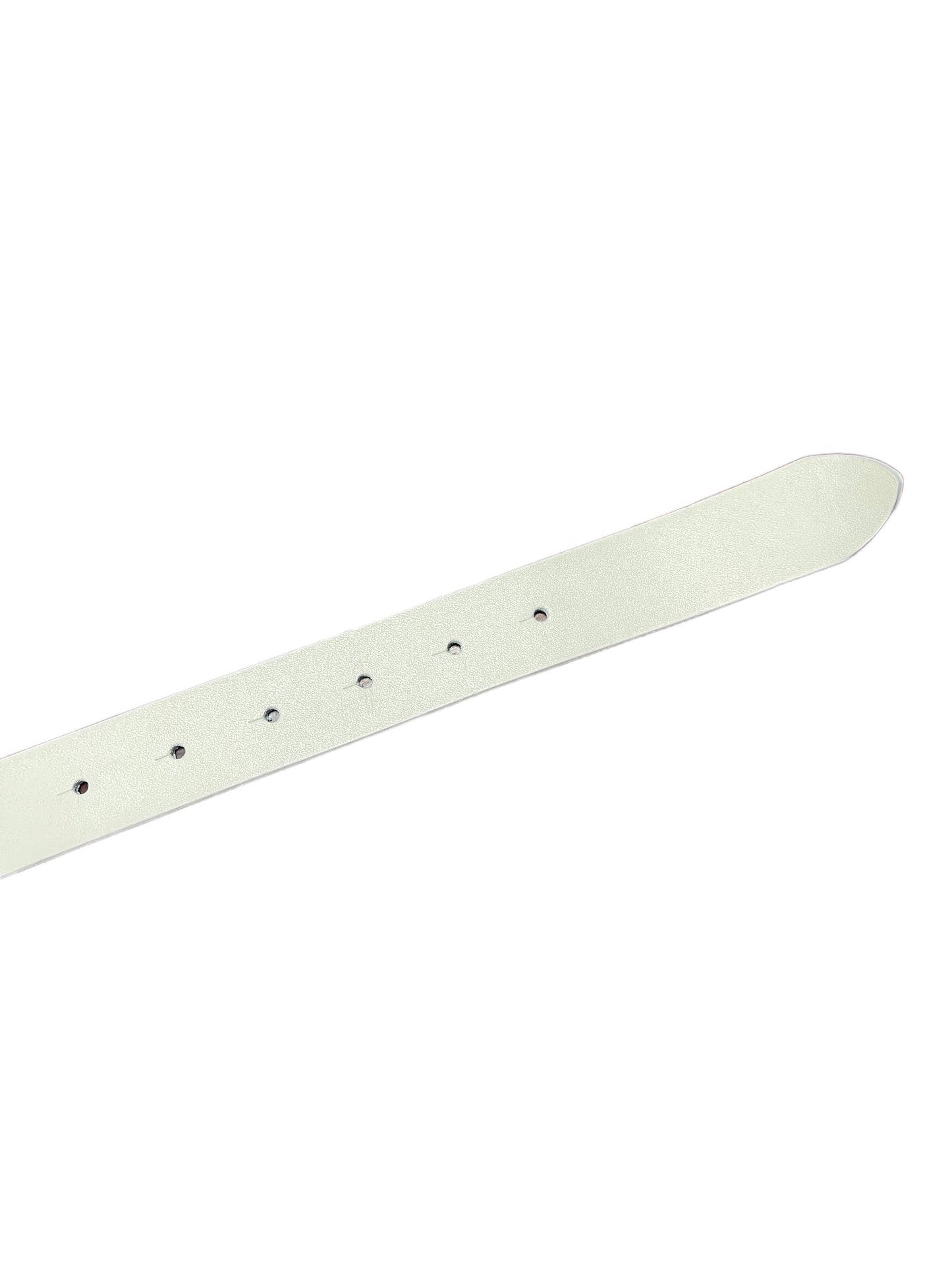 Y2k Playboy Leather Belt White 2004