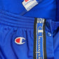 Vintage Champion Button Open Sport Pants Blue - L