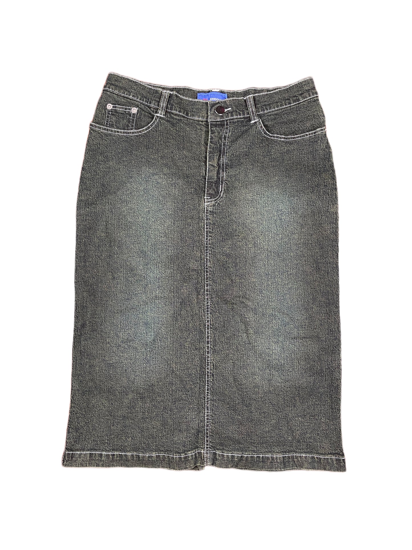 Bandolli Midi Denim Skirt Gray - M