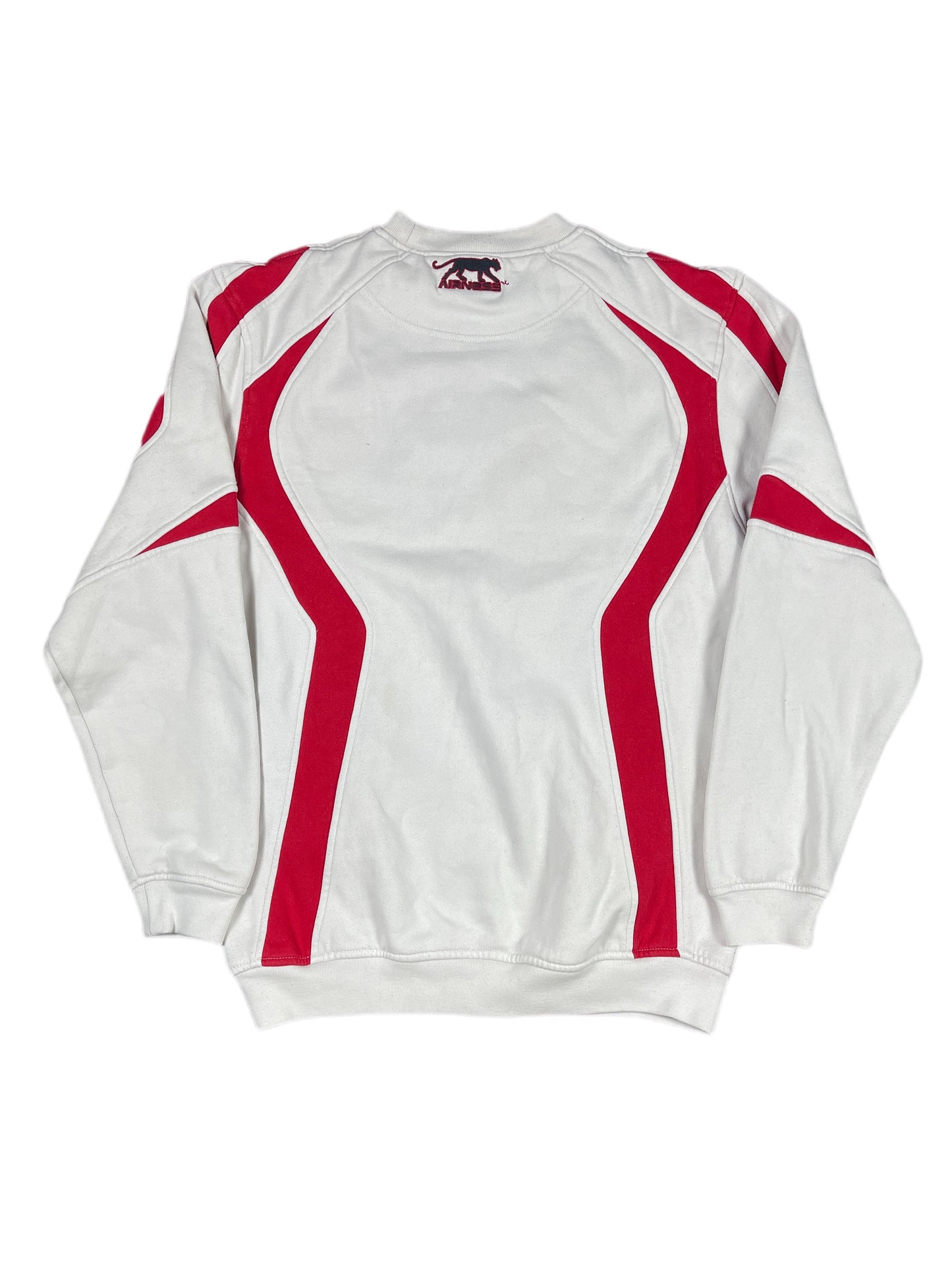 Y2k Airness Sweatshirt White Red - XL