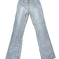 Y2k No Boundaries Flared Denim Pants Blue - XS