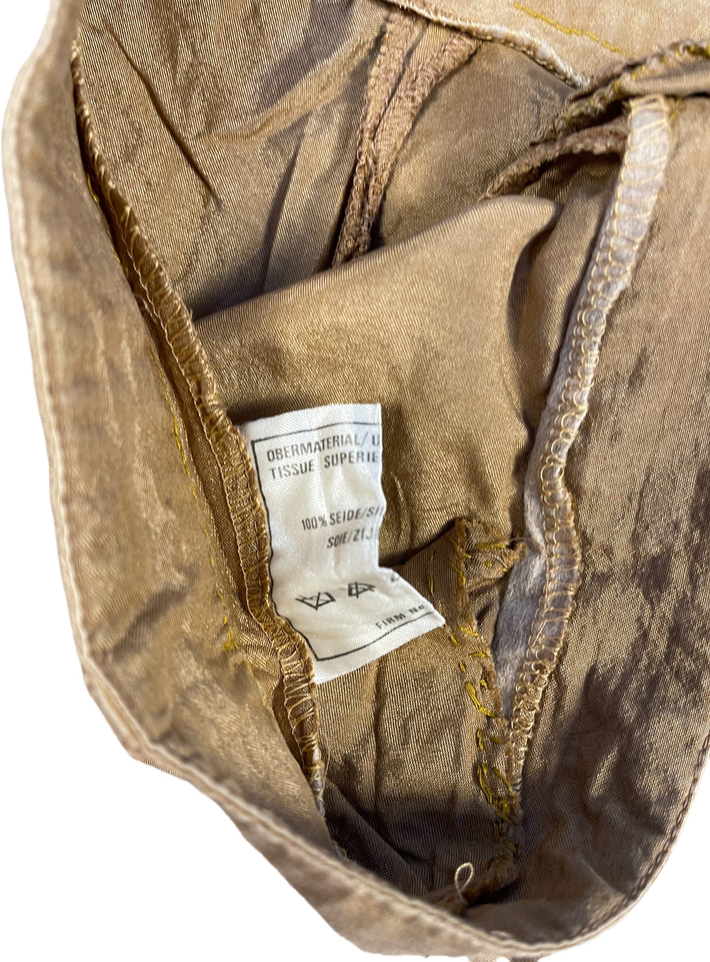 Vintage Pants Brown Silk L