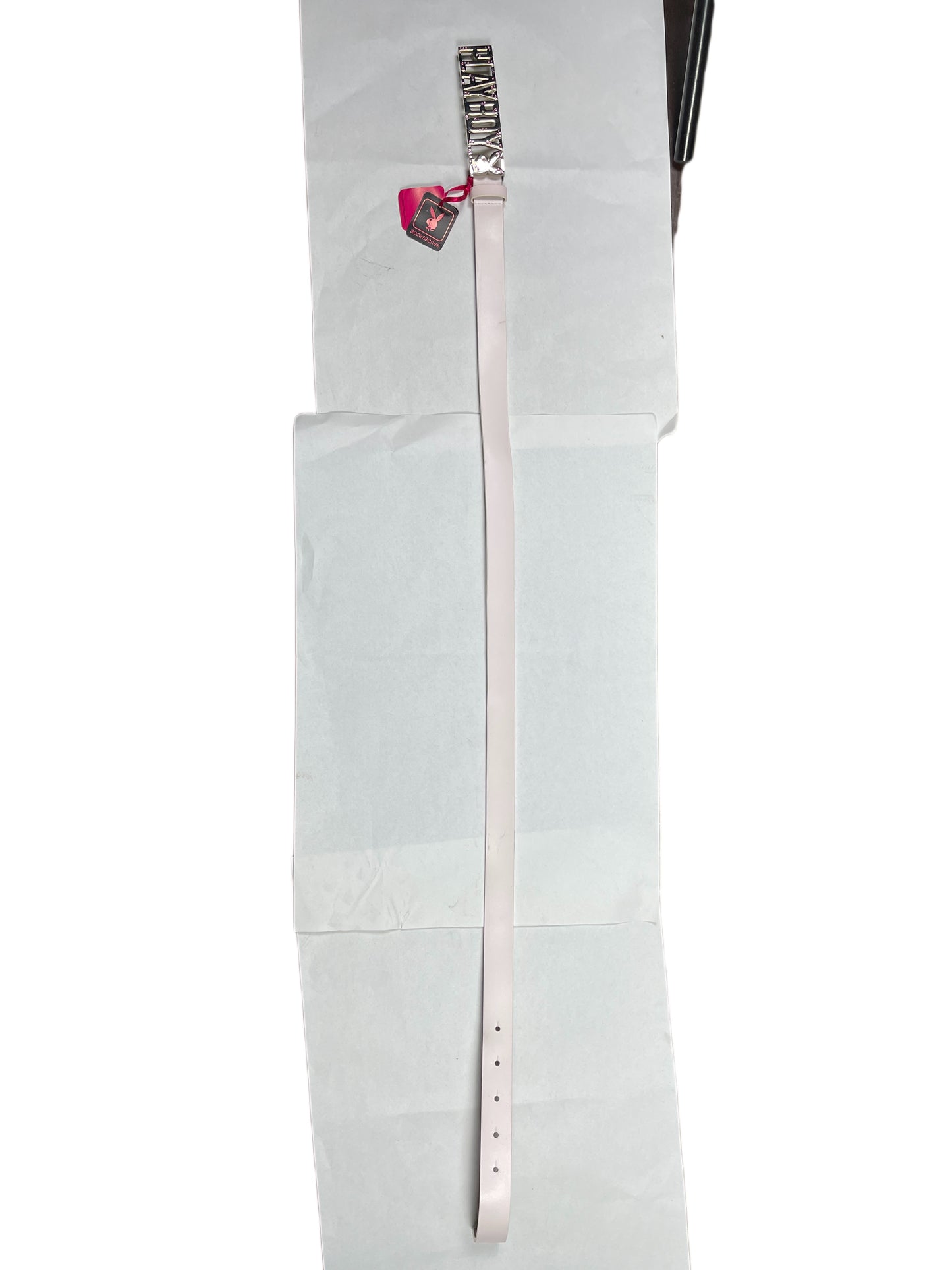 Y2k Playboy Belt White 2004