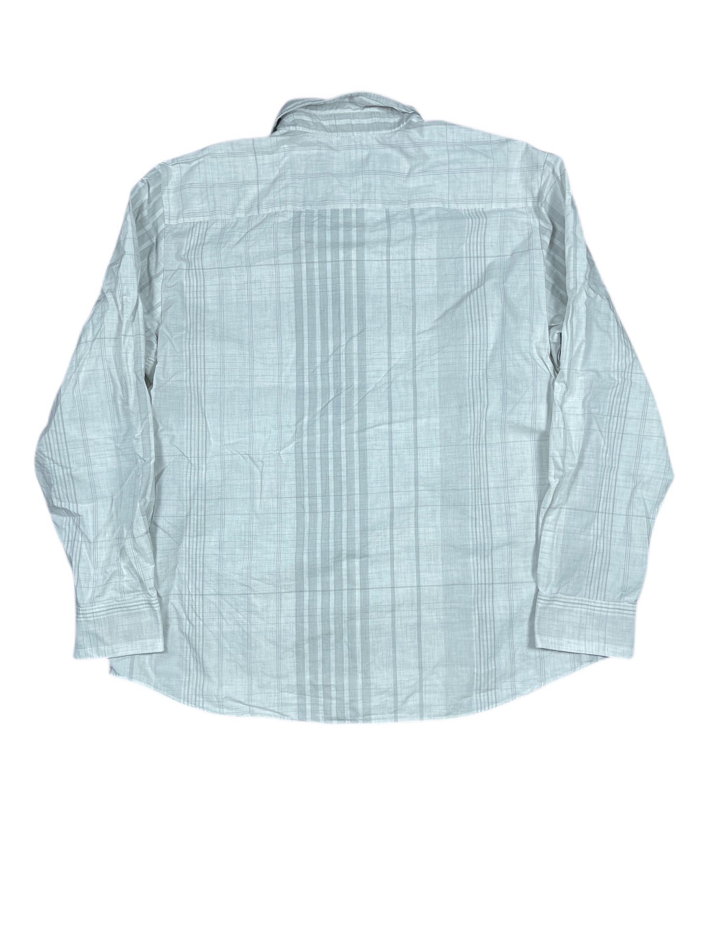 Calvin Klein Long Sleeve Shirt Gray White - XXL