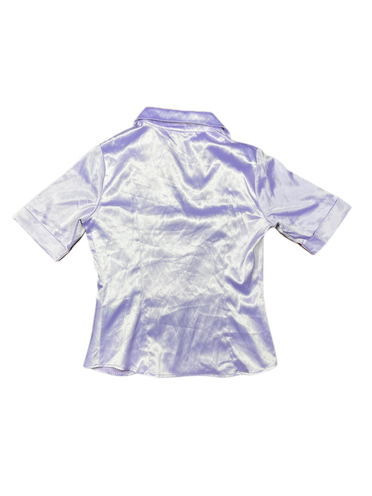 Y2k Camaieu Short Sleeve Shirt Lavendel - L