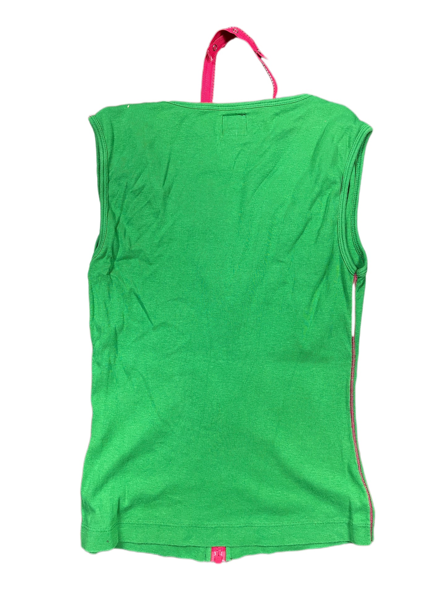 Y2k Miss Sixty Sleeveless Top Green - M