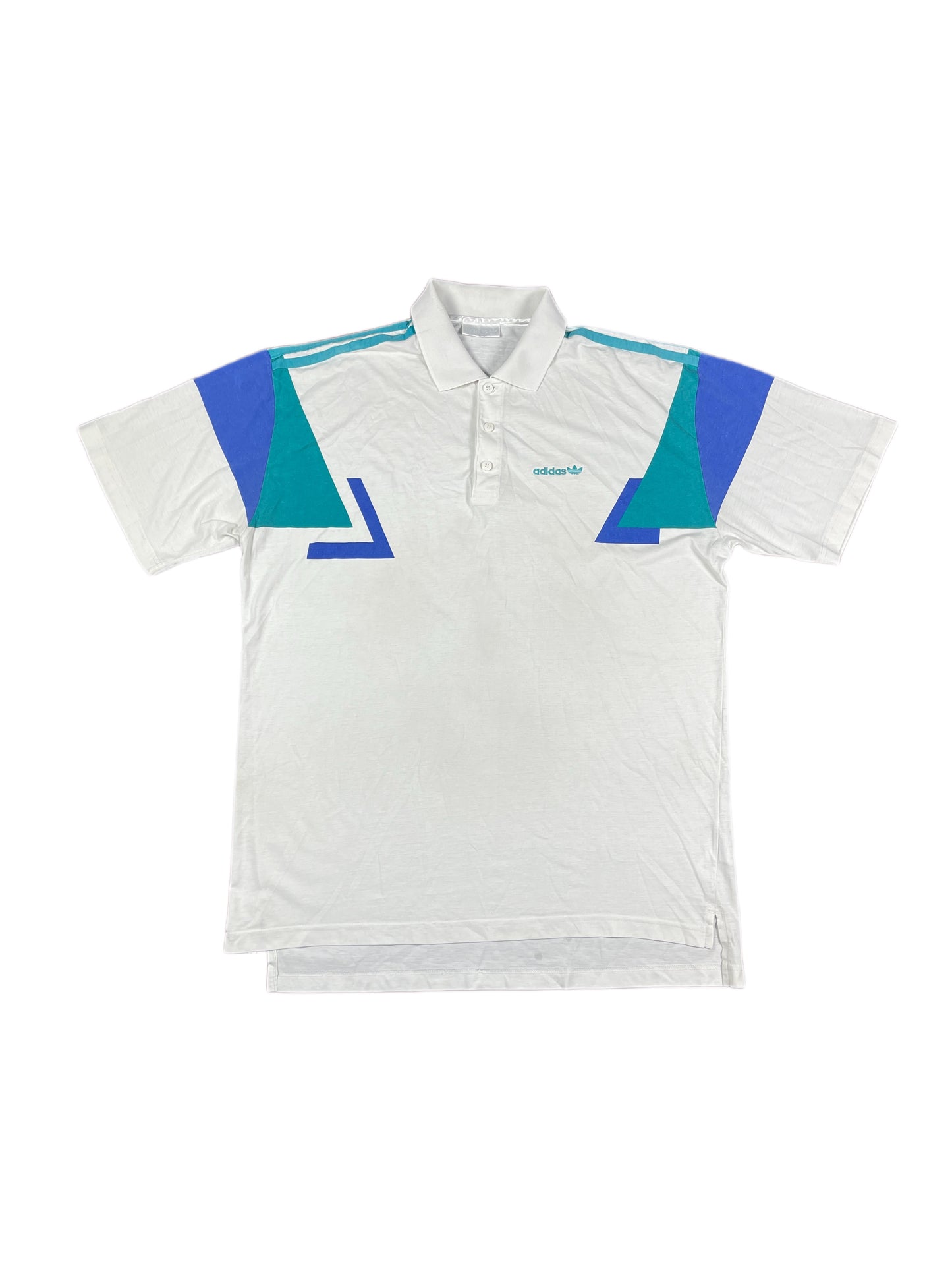 Vintage Adidas Tennis Polo Shirt White - XL/XXL