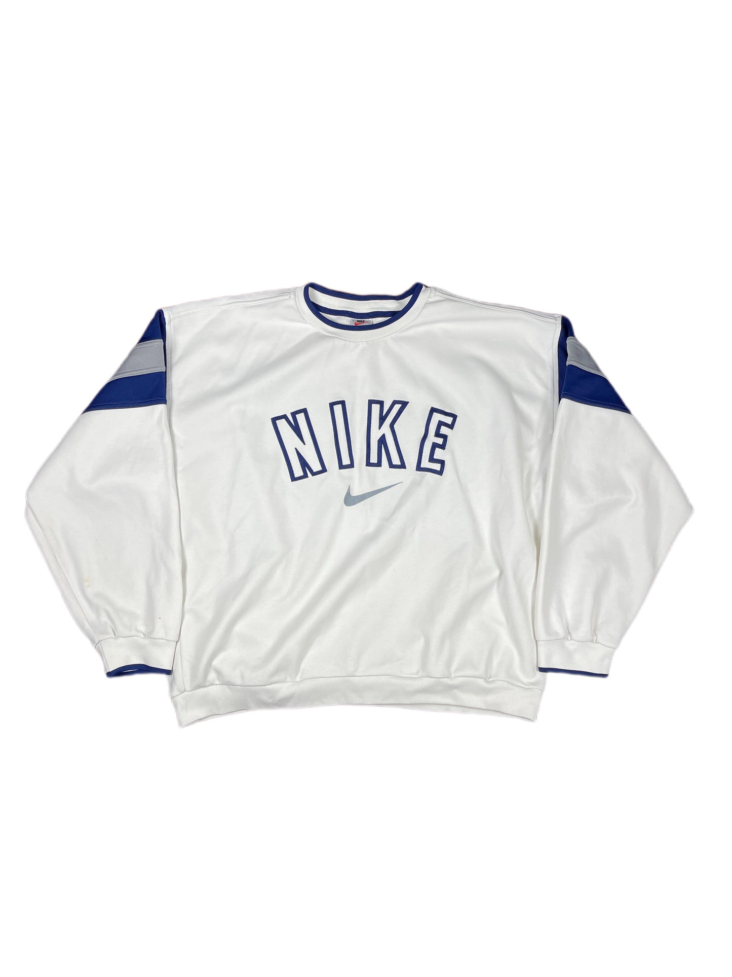 Vintage Nike Sport Sweatshirt White - L