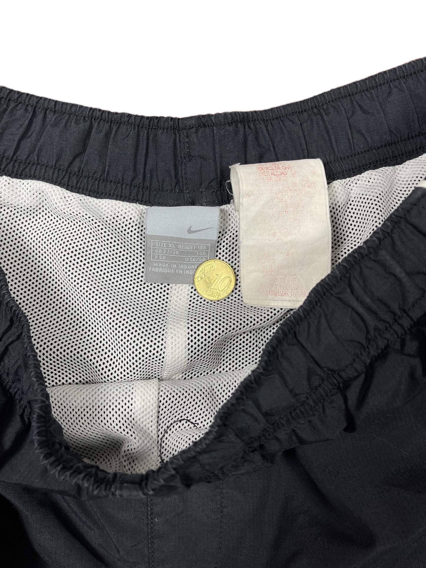 Y2k 2000s Nike Capri Sport Pants Black - XL