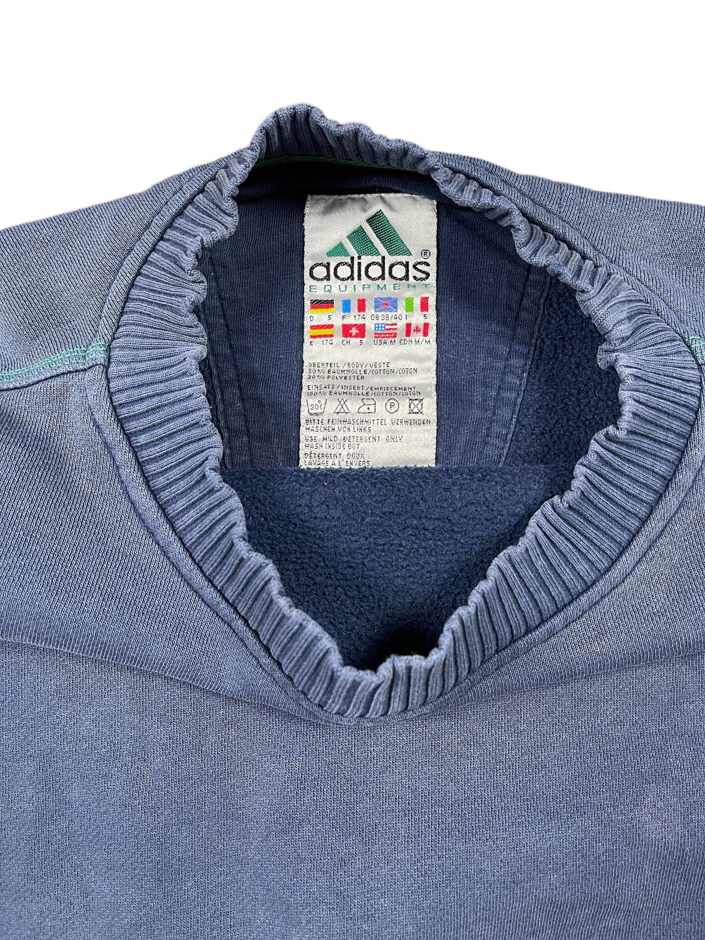 Vintage Adidas Equipment Sweatshirt Navy - M