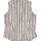 Y2k Lanidor Sleeveless Top Striped Beige Red - L