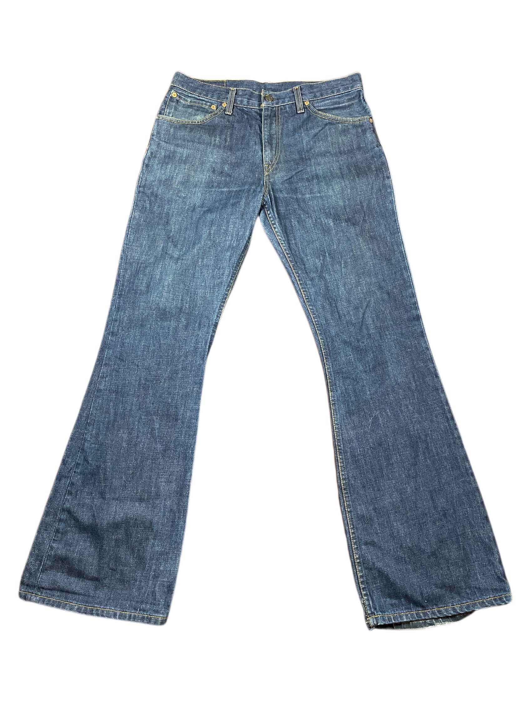 Y2k Levi's Low Waist Flared Denim Pants Blue - L