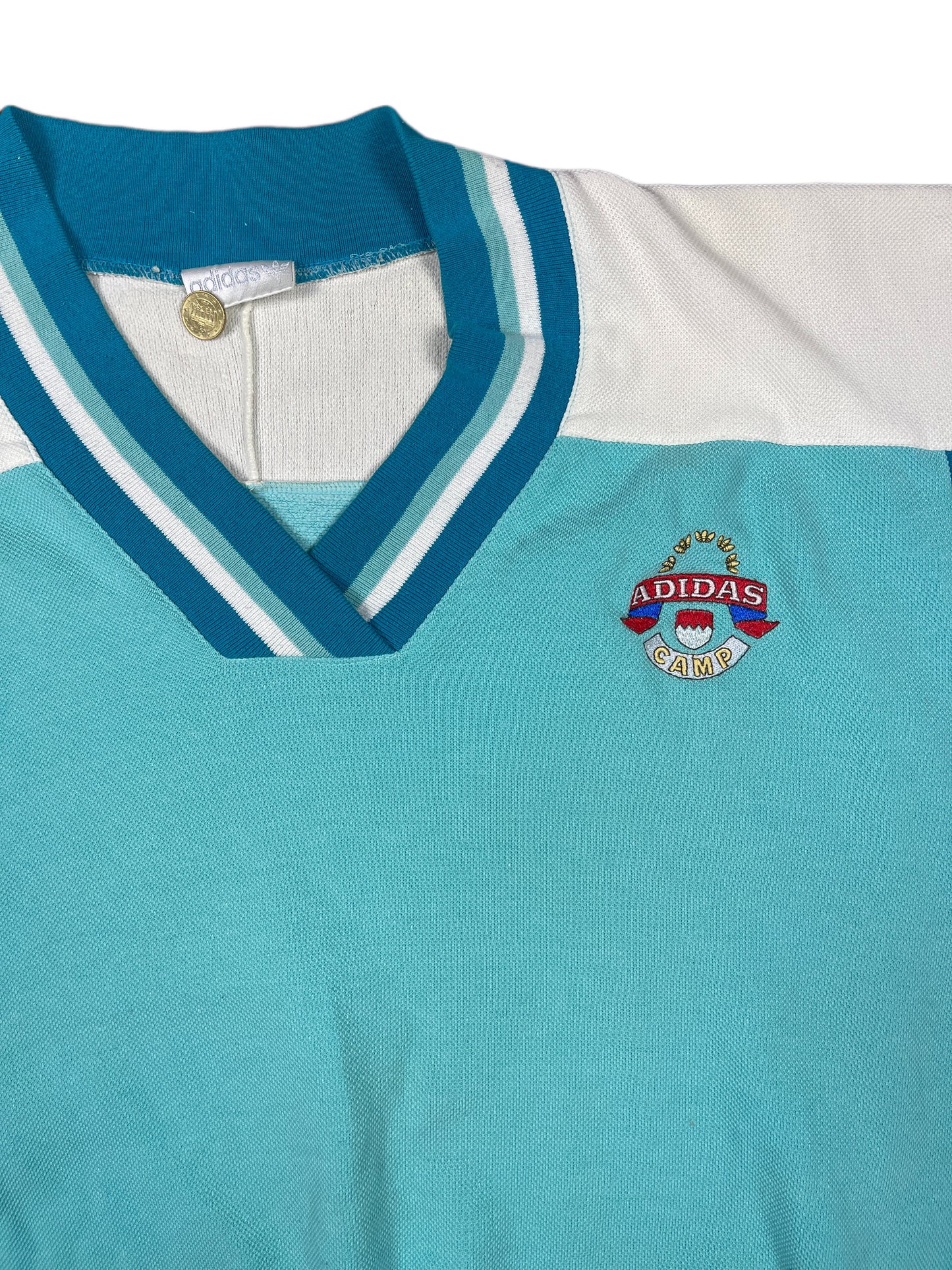 Vintage Adidas Sweatshirt Turquoise - XL