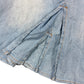 Y2k New Sahs Denim Skirt Light Blue - XXL