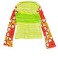 Y2k Custo Barcelona Long Sleeve Top Green Multicolor - S