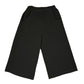 Y2k Quiz Wide Capri Pants Black - S