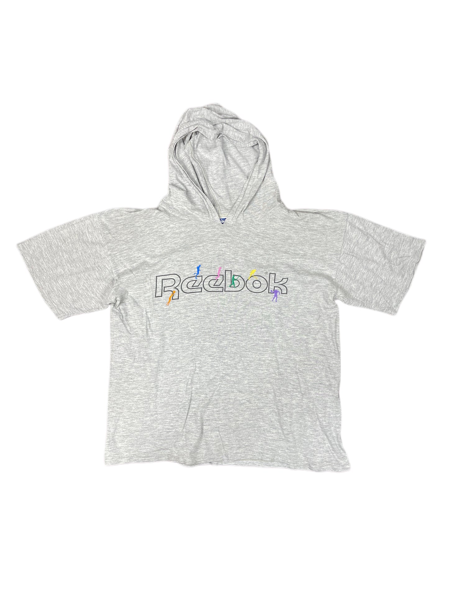 Vintage Reebok T-Shirt with Hood Gray - M